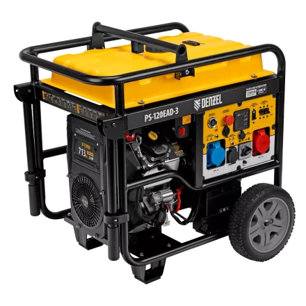 Генератор бензиновый Denzel PS-120EAD-3, 12 кВт,230/400 В, 40л, разъём ATS,перекл.режима,эл.старт купить в Когалыме