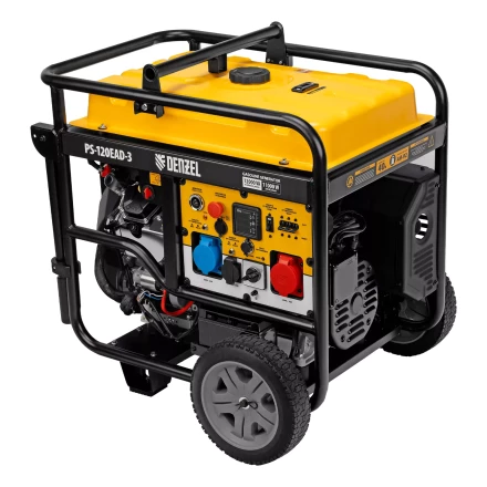 Генератор бензиновый Denzel PS-120EAD-3, 12 кВт,230/400 В, 40л, разъём ATS,перекл.режима,эл.старт купить в Когалыме