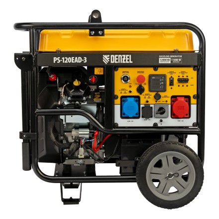Генератор бензиновый Denzel PS-120EAD-3, 12 кВт,230/400 В, 40л, разъём ATS,перекл.режима,эл.старт купить в Когалыме