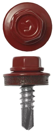 Саморезы ЗУБР "ПРОФЕССИОНАЛ" окраш., RAL 3003 рубин.-красн., для крепл. кров. матер. к металл. констр. , 5.5x25мм, 1800шт 4-300310-55-025-3003 купить в Когалыме