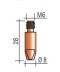Наконечник к горелке полуавтомата M6  диаметр 1,6 мм L28 тело 8  AL Aurora купить в Когалыме