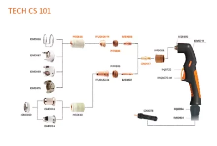 Головка плазмотрона CS 101  IVZ0695 Сварог купить в Когалыме