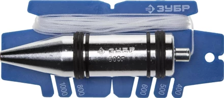 Отвес ЗУБР "ЭКСПЕРТ" строительный со шнуром и безопасным наконечником, 200 г 06347-20_z01 купить в Когалыме