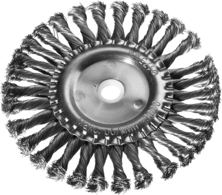 DEXX. Щетка дисковая для УШМ, жгутированная стальная проволока 0,5мм, 175ммх22мм 35100-175 купить в Когалыме