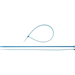 Хомуты нейлоновые ЗУБР "МАСТЕР" синие, 4,8 мм x 400 мм, 100 шт 309070-48-400