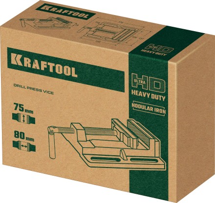 Тиски KRAFTOOL станочные 32715-75 купить в Когалыме