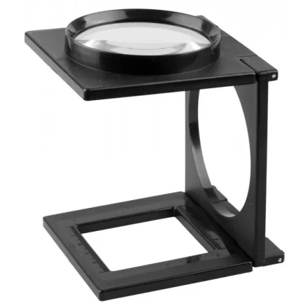 Лупа STAYER "STANDARD" складная на подставке, 4 кратное увеличение, диаметр 65мм 40525-65 купить в Когалыме