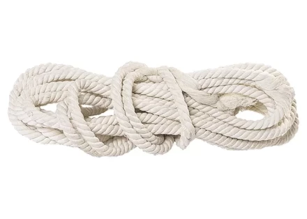 Веревка хлопчатобумажная D 14 мм L 11 м крученая 370 кгс Россия 94003 купить в Когалыме