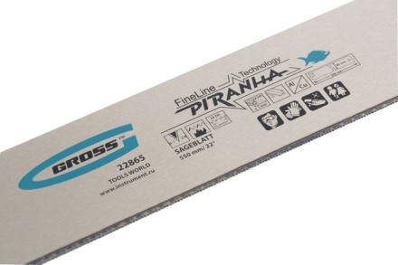 Пильное полотно для прецизионного стусла &quot;Piranha&quot; 550 мм каленый зуб 2D 24 TPI Gross 22865 купить в Когалыме