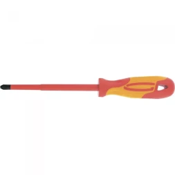 Отвертка диэлектрическая SL6,5*150мм CrMo до 1000В двухкомпонентная рукоятка Gross 12944