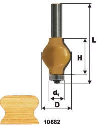 Фреза по дереву кромочная фигурная для перил 31.8х38 твердосплав ц/хв 12 ЭНКОР 10682