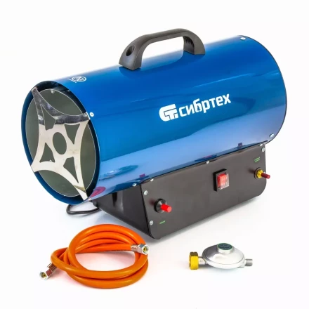 Газовая тепловая пушка СТГ-30, 30 кВт, 900 м3/ч, пропан-бутан Сибртех 96453 купить в Когалыме