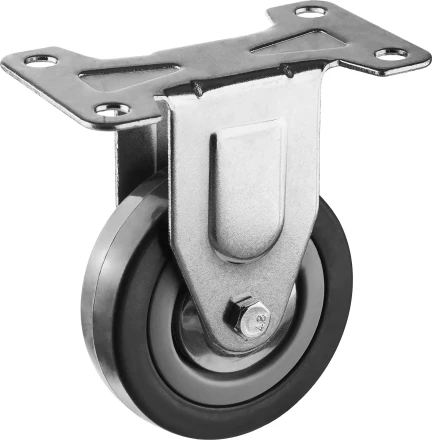 ЗУБР d 75 мм, г/п 50 кг, резина/полипропилен, неповоротное колесо (30956-75-F) купить в Когалыме