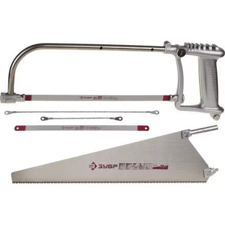 Набор ЗУБР: Ножовка "СОЮЗ-5" многоф 5-в-1:дерево 450мм, металл/кафель/стекло-150/250/300мм, приспос для отлома 4-15726-H5 купить в Когалыме