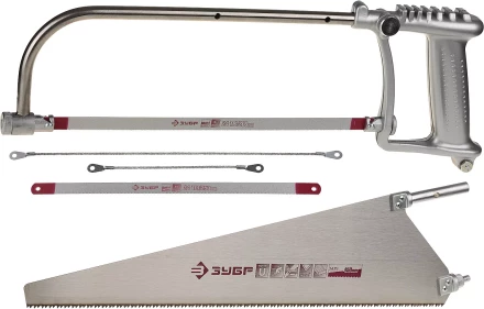 Набор ЗУБР: Ножовка "СОЮЗ-5" многоф 5-в-1:дерево 450мм, металл/кафель/стекло-150/250/300мм, приспос для отлома 4-15726-H5 купить в Когалыме