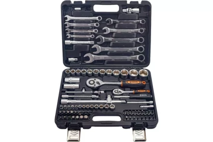 Набор инструментов, 1/2", 1/4", в кейсе 82 предм Вихрь 73/6/7/14 купить в Когалыме