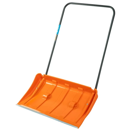 Движок для уборки снега пластиковый, 795х435х1280 мм, стальная рукоятка, усиленный, Сибртех 61669 купить в Когалыме