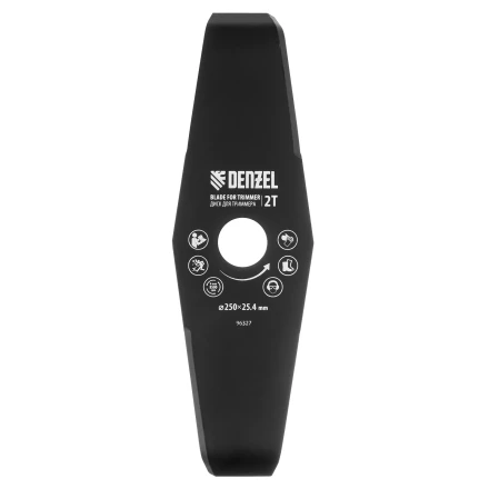 Диск для триммера  мульчирующий, 250 х 25,4 толщина 3 мм, 2 лезвия// Denzel 96327 купить в Когалыме