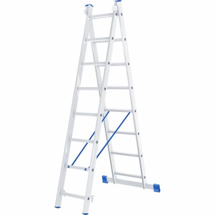 Лестница алюминиевая 2х8 ступеней двухсекционная СИБРТЕХ 97908 купить в Когалыме