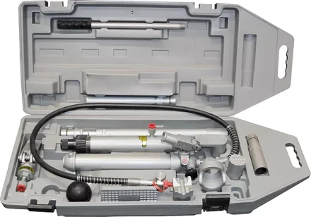 Растяжка гидравлическая 10 т 14 предметов 9 сменных насадок в пластиковом кейсе на колесах MATRIX 513455 купить в Когалыме