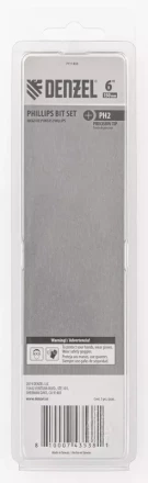 Набор бит, PH2x150 мм, 5 шт. Denzel 7711333 купить в Когалыме
