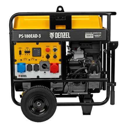 Генератор бензиновый Denzel PS-180EAD-3, 18 кВт,230/400 В, 65л, разъём ATS,перекл.режима,эл.старт купить в Когалыме