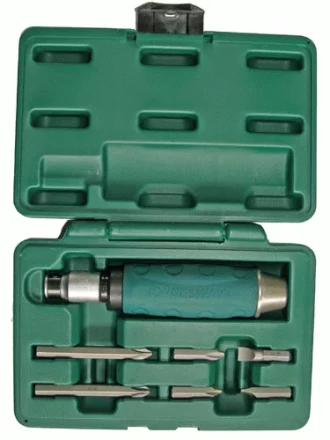 Ударная отвертка с битами SL8 SL10мм  PH2 PH3  36мм  PH2 PH3   80мм 7 предметов AG010055A Jonnesway 48649 купить в Когалыме