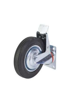 Колесо поворотное резина SCb 80 200 мм с тормозом (F) 1001720 купить в Когалыме