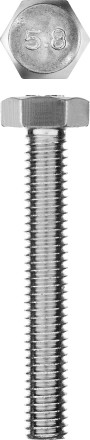 Болт ГОСТ 7798-70, M6 x 40 мм, 5 шт, кл. пр. 5.8, оцинкованный, ЗУБР 303086-06-040 купить в Когалыме