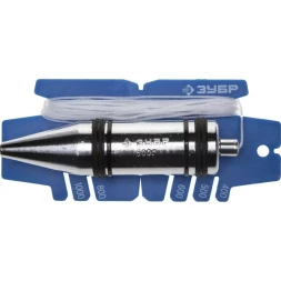 Отвес ЗУБР "ЭКСПЕРТ" строительный со шнуром и безопасным наконечником, 500 г 06347-50_z01