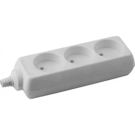 Колодка DEXX для удлинителя, 3 гнезда, макс мощность 3500Вт 55100-3 купить в Когалыме