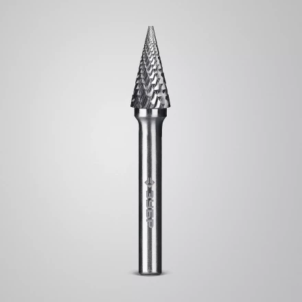 Зубр Твердосплавная борфреза M - конус с острым углом, 10 х 20 мм, угол 25° (28811-10-20) купить в Когалыме