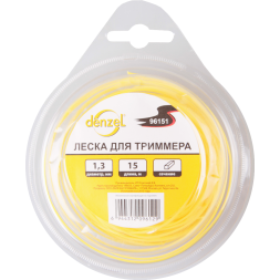 Леска для триммера квадратная, 1,3мм х 15м  Denzel Россия 96151
