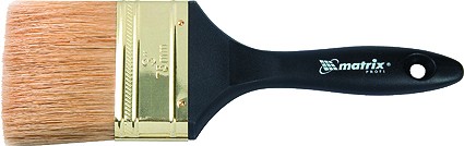 Кисть плоская &quot;Профи&quot; 1,5&quot; натуральная щетина пластмассовая ручка  MATRIX 83161 купить в Когалыме