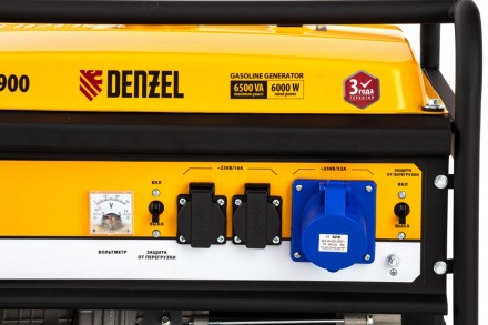 Генератор бензиновый DENZEL GE 7900 94638 купить в Когалыме