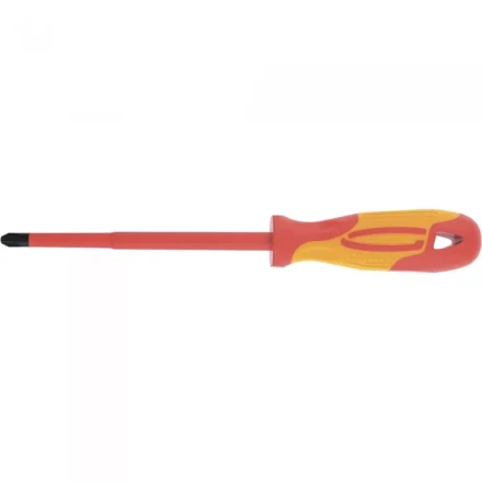 Отвертка диэлектрическая SL8*150мм CrMo до 1000В двухкомпонентная рукоятка Gross 12945 купить в Когалыме