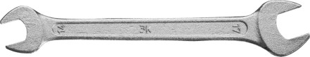 Ключ рожковый гаечный ЗУБР &quot;СТАНДАРТ&quot;, оцинкованный, 14х17мм 27115-14-17 купить в Когалыме