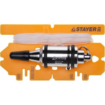 Отвес STAYER &quot;PROFI&quot; строительный со шнуром, с противоударным ободком, 300 г 06352-30 купить в Когалыме