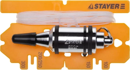 Отвес STAYER "PROFI" строительный со шнуром, с противоударным ободком, 300 г 06352-30 купить в Когалыме