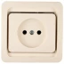 Розетка СВЕТОЗАР "ГАММА" одинарная, цвет бежевый, 16А/~250В SV-54100-B купить в Когалыме
