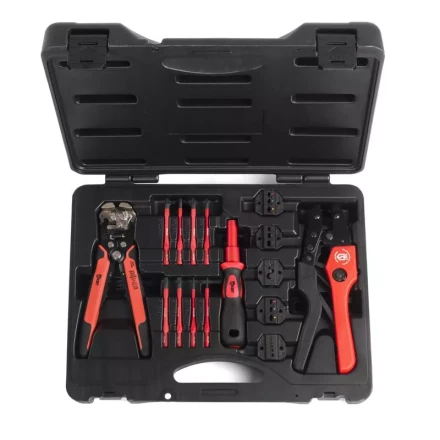 Универсальный набор для резки, снятия изоляции, опрессовки, и монтажа проводов UNI КВТ купить в Когалыме