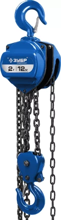 Таль цепная "ТШ-2-12" шестеренная, ЗУБР Профессионал 43083-2, 2т / 12м 43083-2_z01 купить в Когалыме