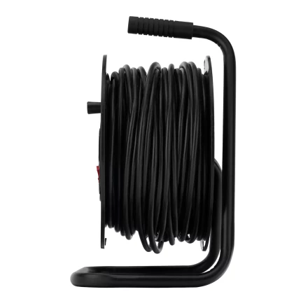 Удлинитель силовой на кабельной катушке, ПВС, 50 м, 4 розетки, 16А, тип УХз16, Россия Сибртех 96046 купить в Когалыме