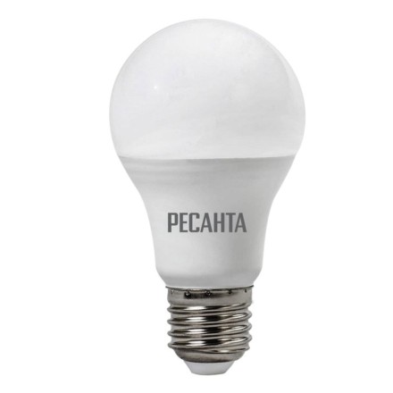 Лампа светодиодная РЕСАНТА LL-R-A60-9W-230-3K-E27 76/1/13 купить в Когалыме