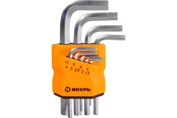 Набор ключей имбусовых Вихрь HEX, 9 шт, 1.5-10 мм 73/6/5/11