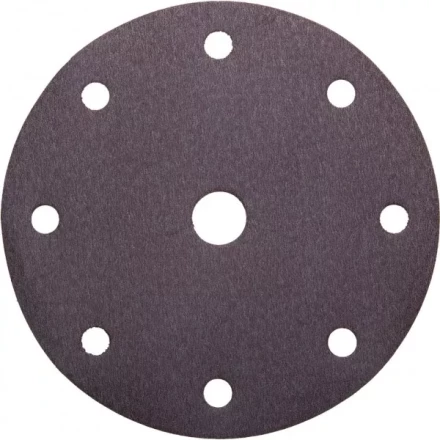 Круг шлифовальный URAGAN "Универсальный водостойкий с покрытием стеарата цинка" на липучке, 9 отв., P240, 150мм, 50шт 907-44114-240-50 купить в Когалыме