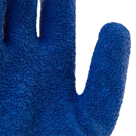 Перчатки трикотажные, полиэфирные, латексное рельефное покрытие, размер 9// Сибртех 677525 купить в Когалыме