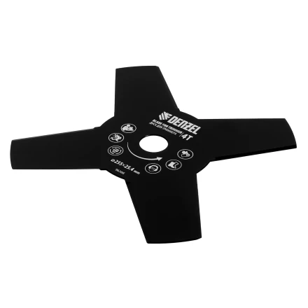 Диск для триммера , 255 х 25,4   4 лезвия Denzel 96366 купить в Когалыме