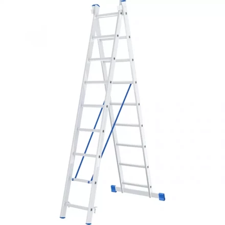 Лестница алюминиевая 2х9 ступеней двухсекционная СИБРТЕХ 97909 купить в Когалыме