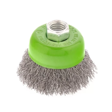 Щетка для УШМ, 65 мм, М14, "чашка", витая проволока 0.3 мм Сибртех 746037 купить в Когалыме